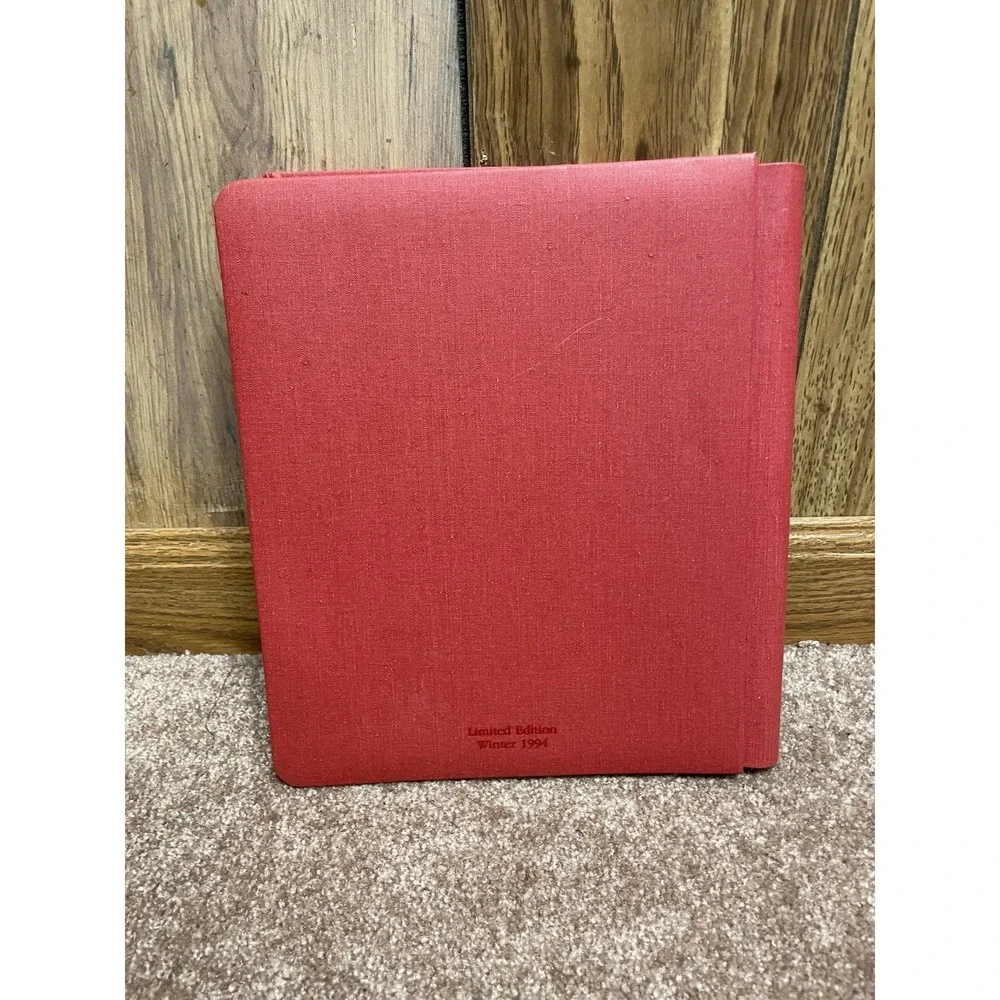 Creative Memories red holiday christmas limited edition 8x10 album 1994 Rare